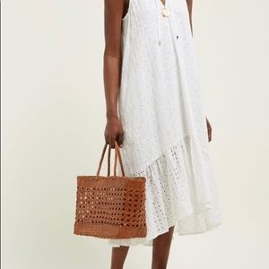 Dragon Diffusion Woven Leather Basket Bag